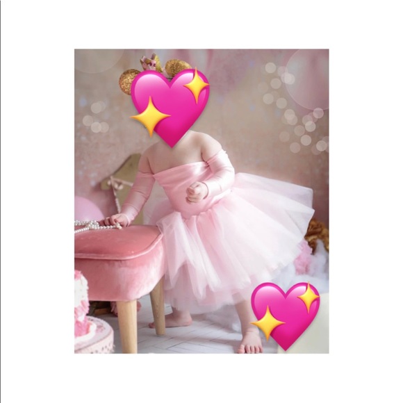 KIDS TULLE STRAPLESS DRESS - Picture 4 of 5